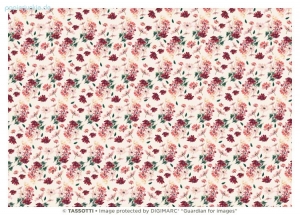 Geschenkpapier Anemonen, rosa/rot