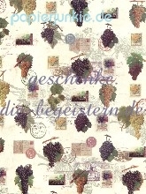Geschenkpapier Briefmarken, Weintrauben (R*)