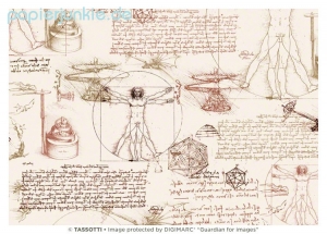 Geschenkpapier Leonardo da Vinci (Grafiche Tassotti)