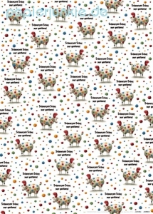 Geschenkpapier Schwarzes Schaf