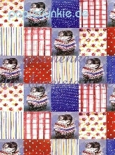 Geschenkpapier Checkerboard Cats, Katzen (A*)