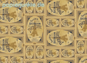 Geschenkpapier Eiffelturm Souvenir