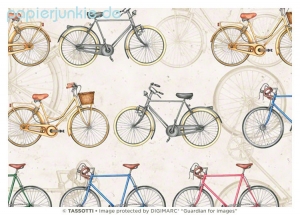 Geschenkpapier Fahrräder (Grafiche Tassotti)