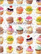 Geschenkpapier Cupcakes