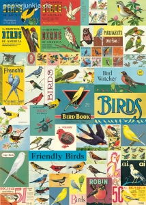 Geschenkpapier Vintage Birds, Vögel