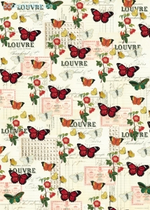 Geschenkpapier Flora & Fauna Butterfly, Schmetterlinge