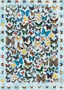 Decoupage-Papier Schmetterlinge (5 Bogen)