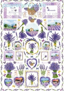 Decoupage-Papier Lavendel