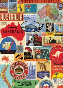 Geschenkpapier Australia Collage, Australien