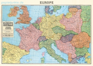 Geschenkpapier Europe Map II, Europa