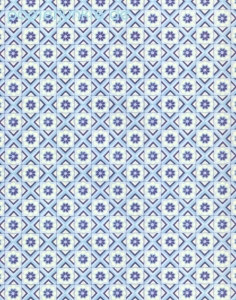 Geschenkpapier Quadrelle, blau (Fioratavarese, Grafiche Tassotti)
