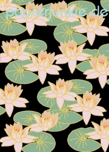 Geschenkpapier Water Lily, Seerose