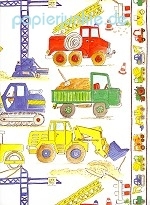 Geschenkpapier Bagger & Co.