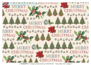 Geschenkpapier Merry Christmas (Grafiche Tassotti)