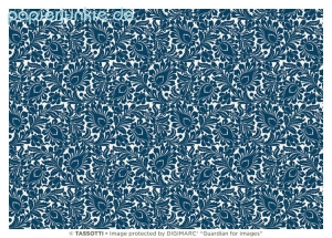 Geschenkpapier Decoro, blau (Fioratavarese, Grafiche Tassotti)