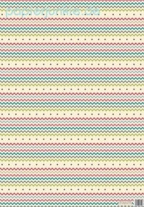 Geschenkpapier RicRac & Multistripe