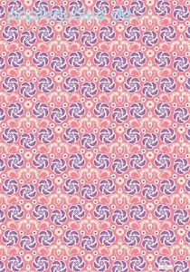 Geschenkpapier Pink & Purple Spiralflowers