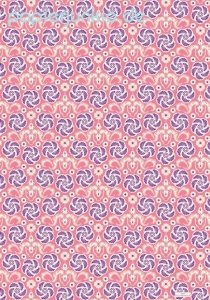 Geschenkpapier Pink & Purple Spiralflowers