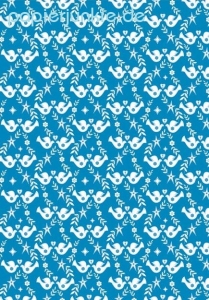 Geschenkpapier Blue Doves, Taubenpaar