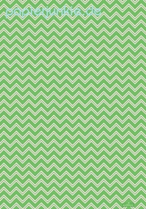 Geschenkpapier 50s Green Chevron Stripe