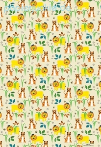 Geschenkpapier Little Rosehip, Tiger & Lion (R*)