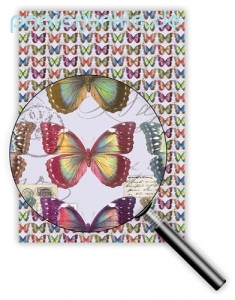 Geschenkpapier Schmetterlinge & Briefe (R*)