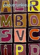 Geschenkpapier ABC-Buchstaben