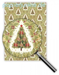 Geschenkpapier Weihnachtsbaum mit Weihnachtskugeln (R*)