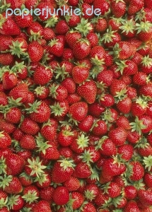 Geschenkpapier Erdbeeren, Strawberries (F*)