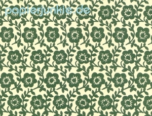 Carta Varese - Geschenkpapier Blütenstengel rankend, grün