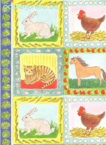 Geschenkpapier Bauernhoftiere
