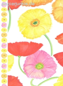 Geschenkpapier Islandmohn