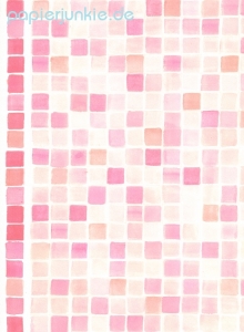 Geschenkpapier Karo-Mosaik, Pink