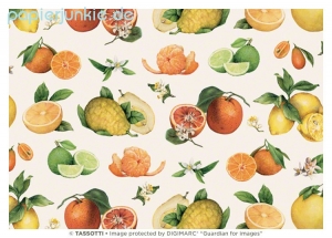 Geschenkpapier Zitrusfrüchte (Grafiche Tassotti)