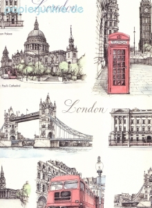 Geschenkpapier London, Londra (Grafiche Tassotti)