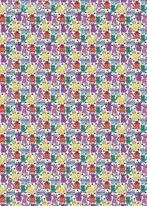 Geschenkpapier Happy Cats, Katzen
