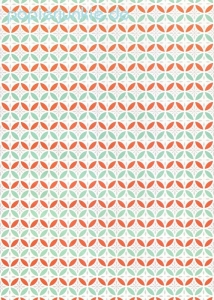 Geschenkpapier Little Pattern, weiß/mint