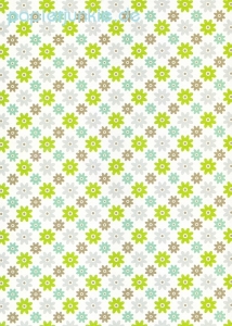 Geschenkpapier Little Pattern, weiß/grün