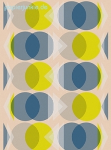 Geschenkpapier Retro, grün/blau