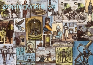 Geschenkpapier Vintage Erfindungen