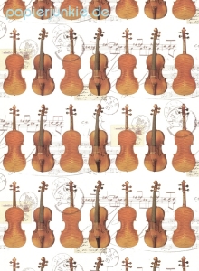 Geschenkpapier Violinen
