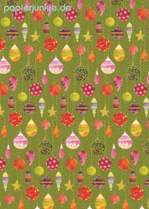 Geschenkpapier Weihnachtskugeln