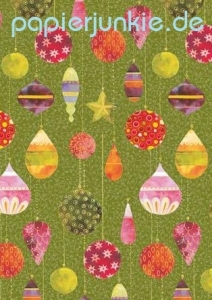 Geschenkpapier Weihnachtskugeln