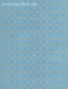 Geschenkpapier Mosaico, blau/grün