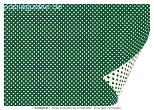 Geschenkpapier Punkte, Pois verde (Grafiche Tassotti)