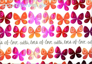 Geschenkpapier With Love, Schmetterling