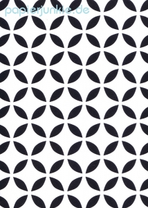 Geschenkpapier Black & White Ornaments (R*)