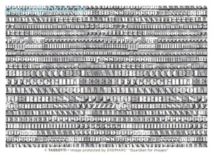 Geschenkpapier Typographie (Grafiche Tassotti)
