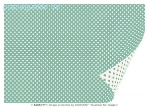 Geschenkpapier Punkte, Pois acquamarina (R*)