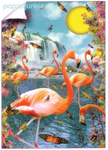 Geschenkpapier Bikini, Flamingos